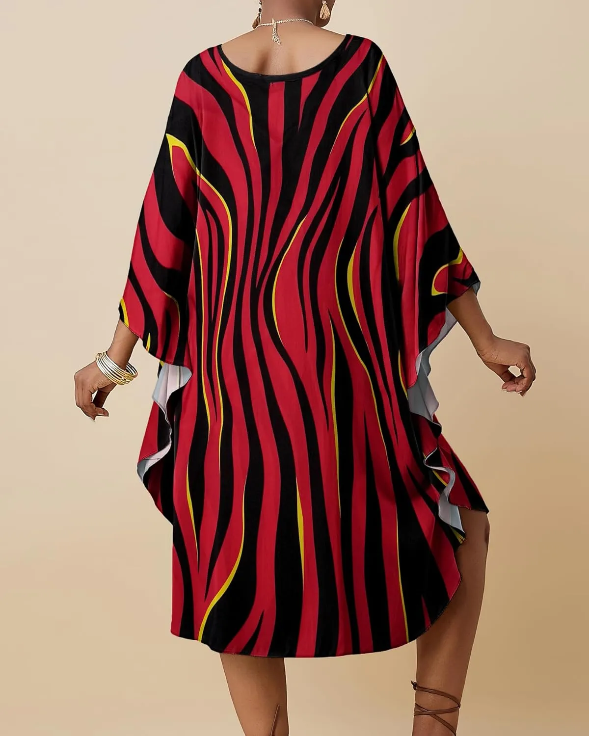 Bsubseach Short Kaftan Dresses for Women 2025 Plus Size Swimsuit Cover Up V Neck Caftan Beach Dress Loungewear