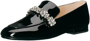Ivanka Trump Women's Wareen Loafer Flat, Black, 9 Medium US