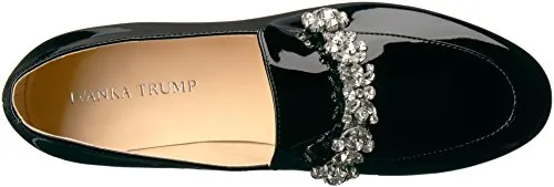 Ivanka Trump Women's Wareen Loafer Flat, Black, 9 Medium US