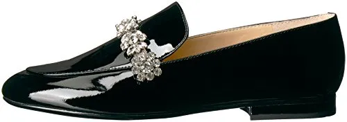 Ivanka Trump Women's Wareen Loafer Flat, Black, 9 Medium US
