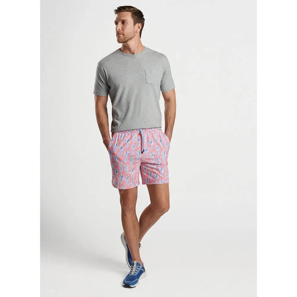 Peter Millar 7-Inch Pineapple In Paradise Swim Trunks - Coral Reef